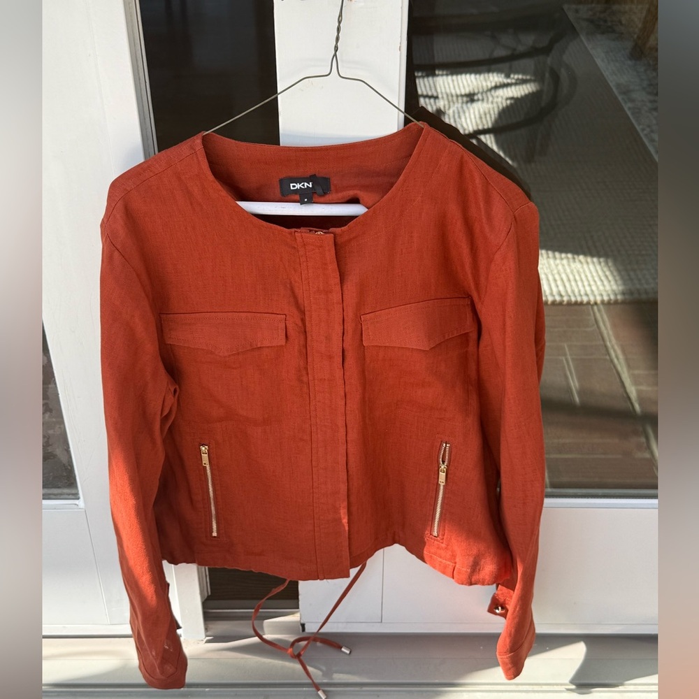 NWOT DKNY Linen Jacket